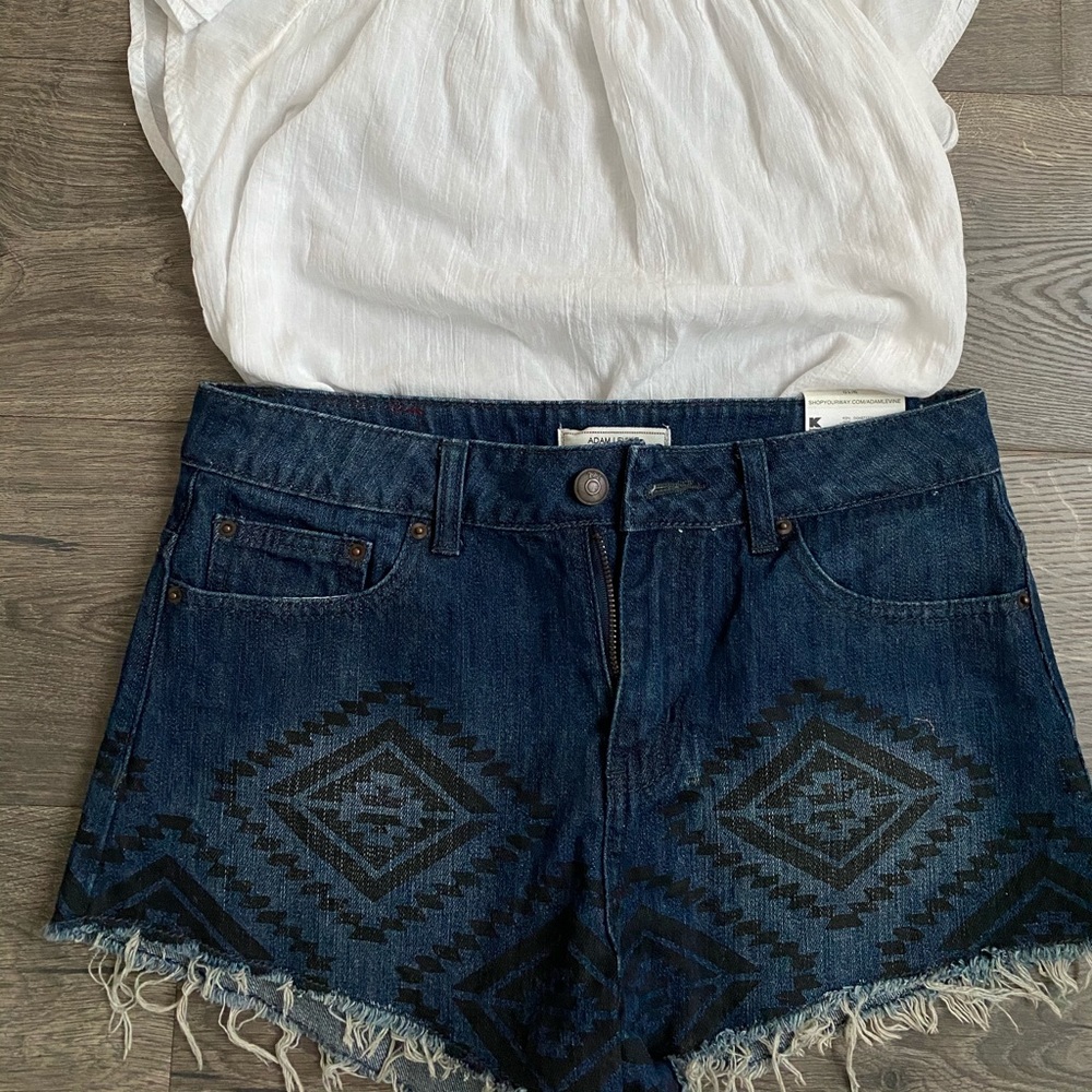 Adam Levine jean shorts